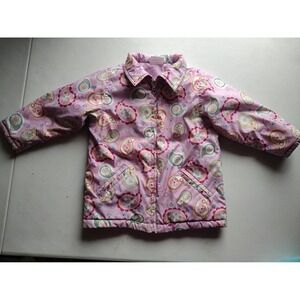 Hanna Andersson girls purple paisley‎ jacket size 100/4t